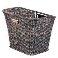 Basil Bremen Rattan FM - Bicycle basket - front dark brown