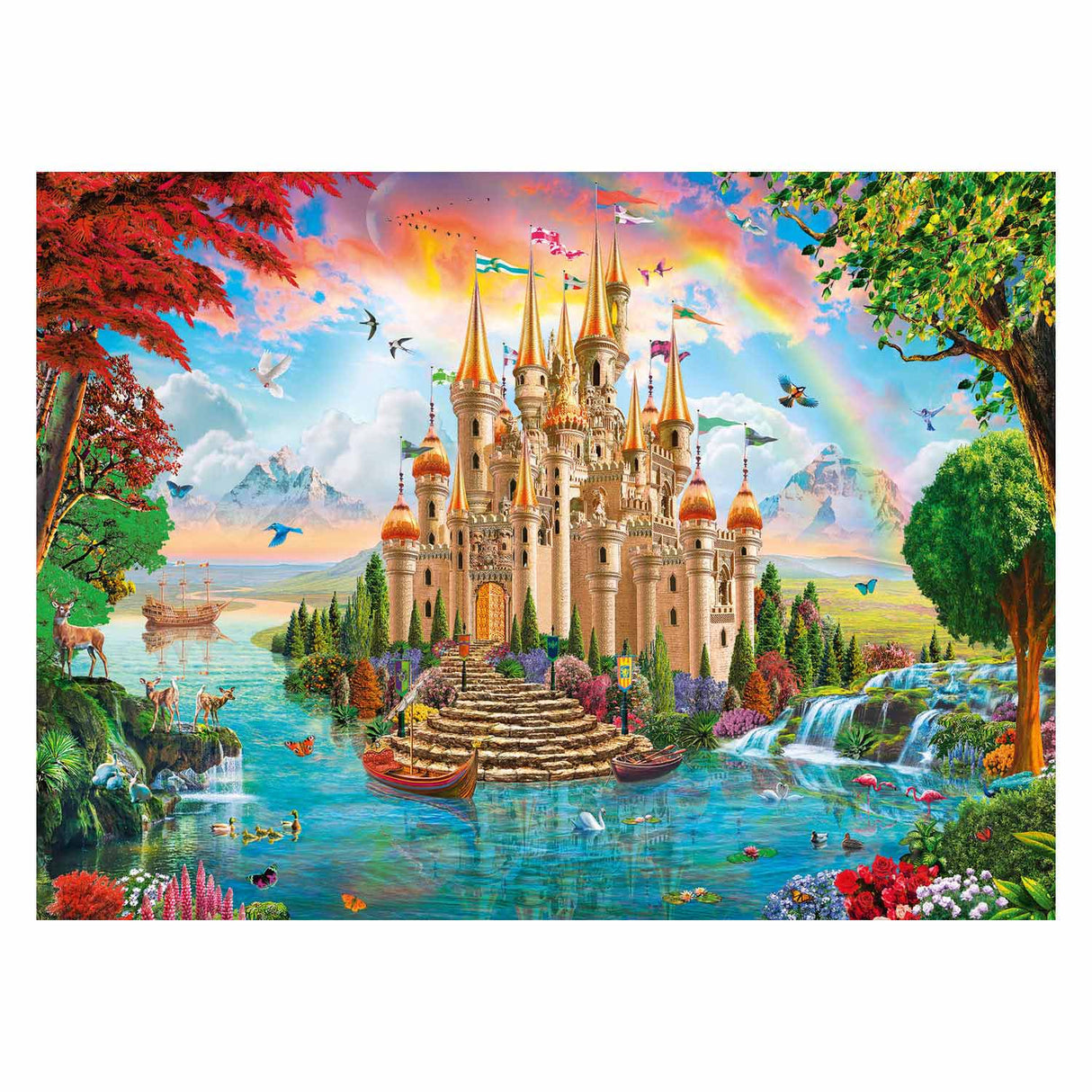 Ravensburger Fairytale -podobno grad igralne puzzle, 100. Xxl