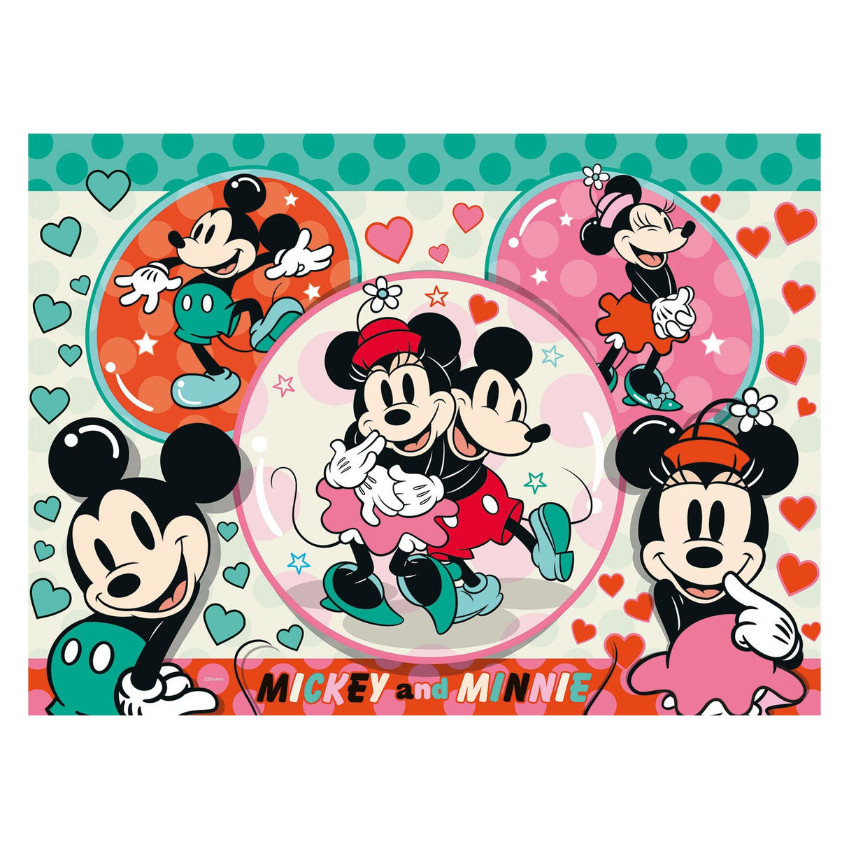 Ravensburger Droompaar Mickey Minnie Ben Puzzle, 150st. Xxl