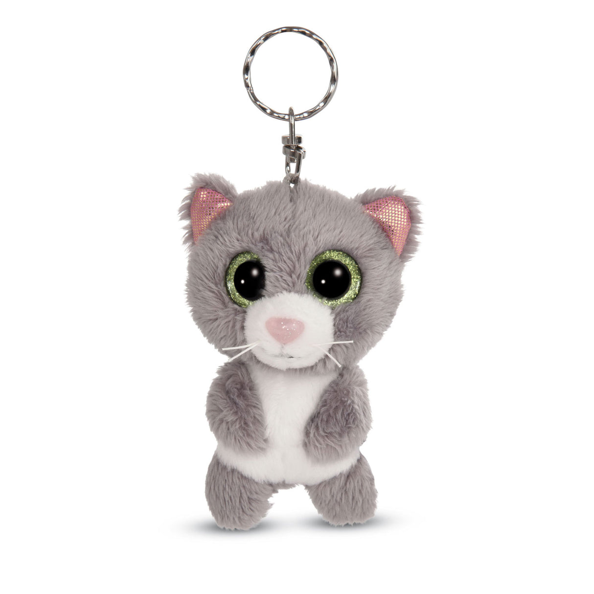 Nici Glubschis Pluchen Keychain Kat Grey Felinja, 9cm