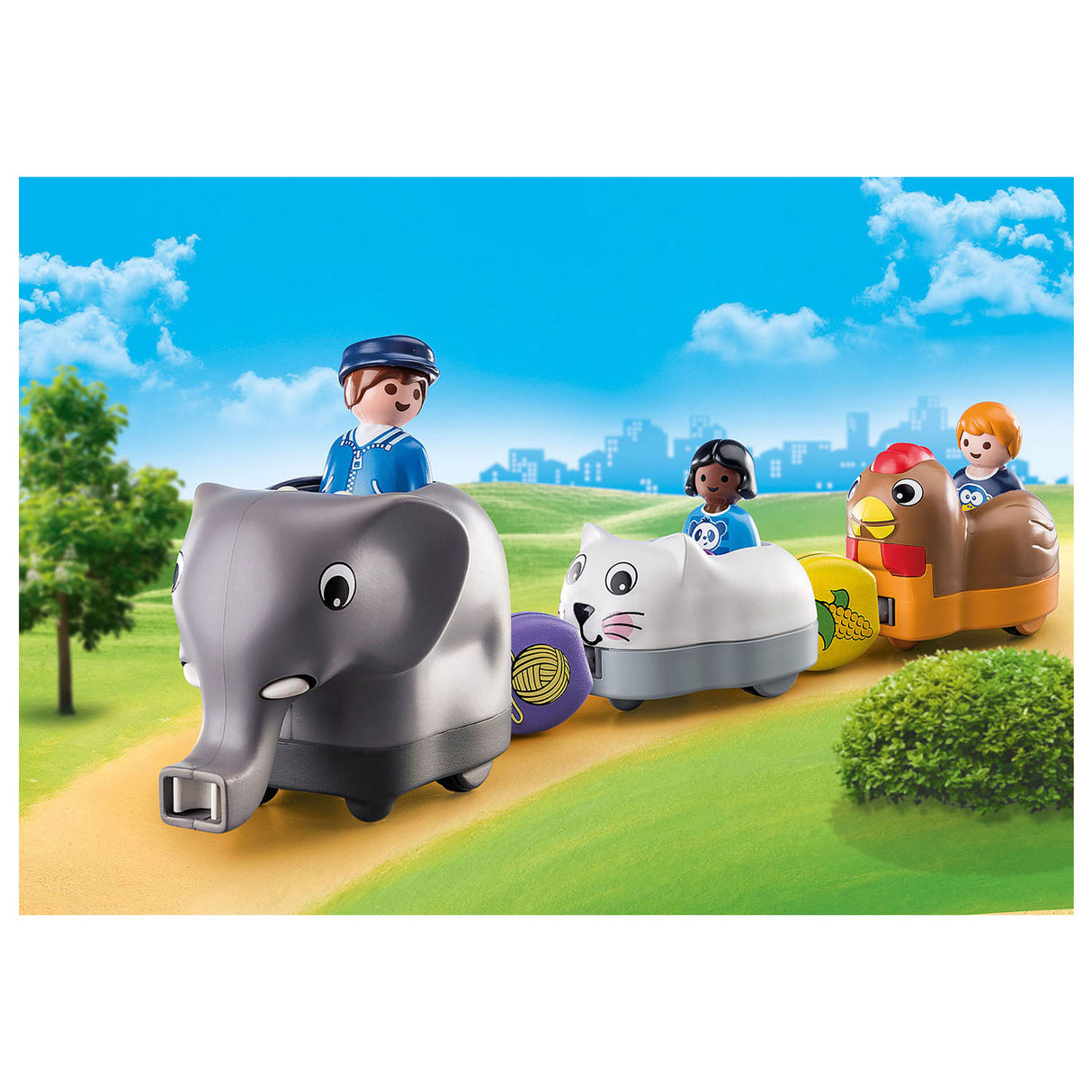 Playmobil 1.2.3. Živalski vlak 70405