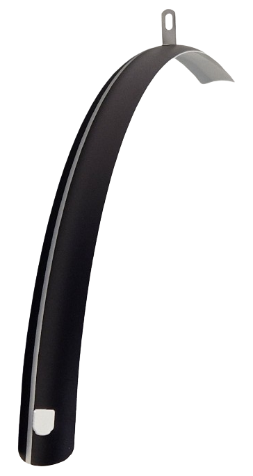 SKS Front Fender 28 -calowy plastik 40 mm Matta czarne srebrne wykończenie