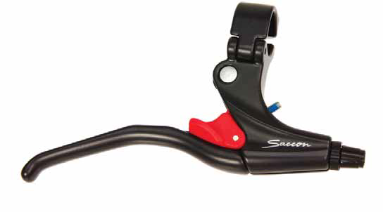 SACCON BRAKE SET V-BRAKE WITH PARKING STAND BLACK