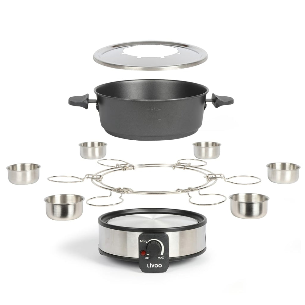 Livoo Livoo Fonduepan Elektrische 8-Personen 1,8 L 1000 W Schwarz