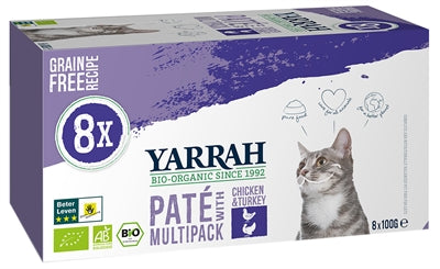 Yarrah chat multipack pate poulet dinde à grains