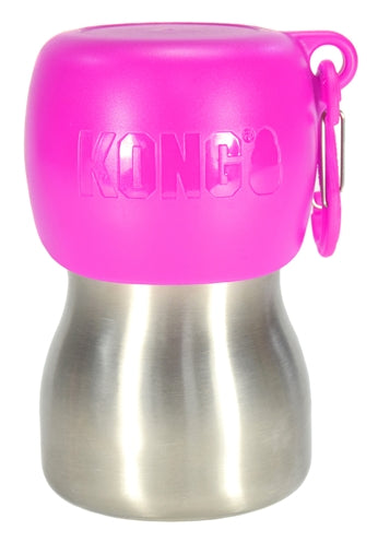 Kong H2o drinkfles rvs roze