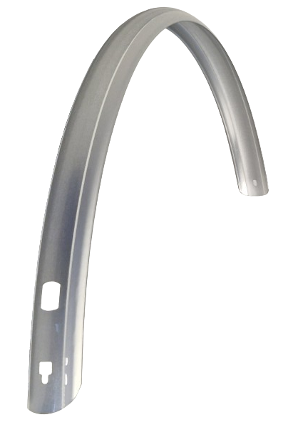 SKS BACK FENDER 28 tommer plast 45 mm sølv