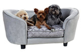 Enchanted Pet Enchanted Dog Basket Sofa Constantine Silver colored