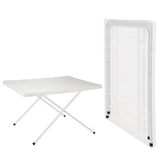Hallo Camping -Tabelle faltbare einstellbare 80x60x51 61 cm Weiß