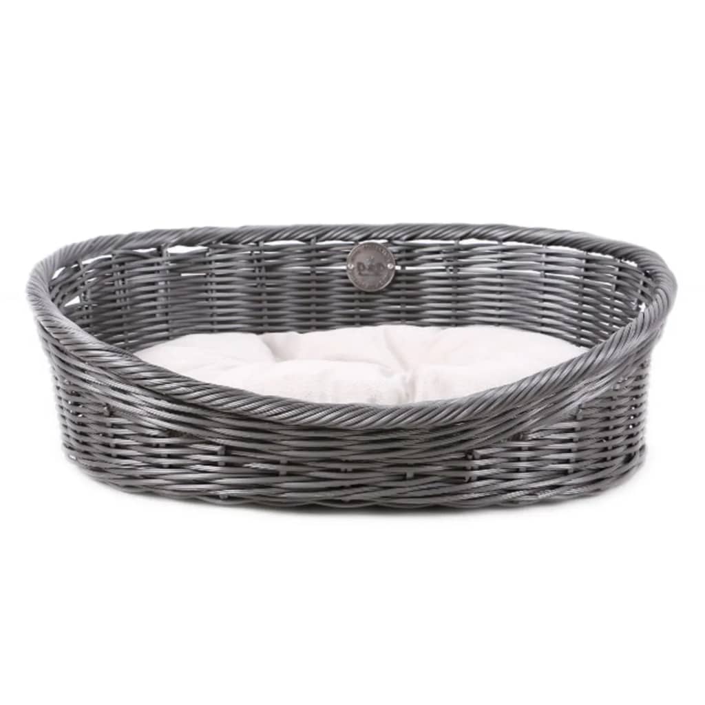 D D Haustiere rustikal mit Kissen XL Rattan Grey