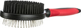 Trixie Brush Double -Sided Cover Hair Underwol Plastic Black Red