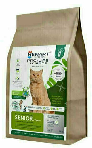 Henart Insect Cat Senior con él Membrana de cáscara de huevo