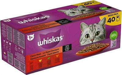 Whiskas Multipack -Beutel -Auswahlfleisch für Erwachsene in Sauce