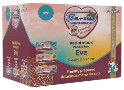 Rennske Fresh Pate Cat Variation Box Eve Poulet Poulet et Rabbit Thon