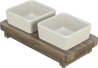 Trixie Food Bowl Set CityStyle Ceramic Brown