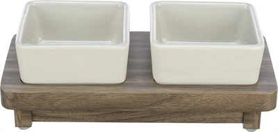 Trixie Food Bowl Set CityStyle Ceramic Brown