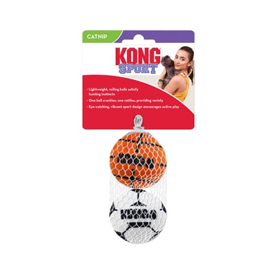 Kong Cat Sport Balls med Catnip Assorti