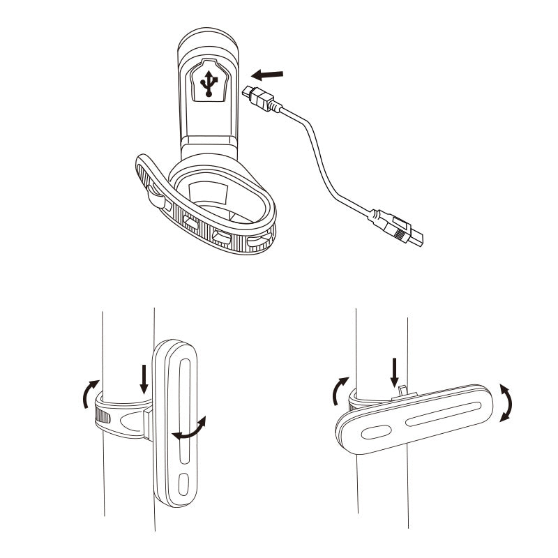 Lynx rear light USB capsule XL