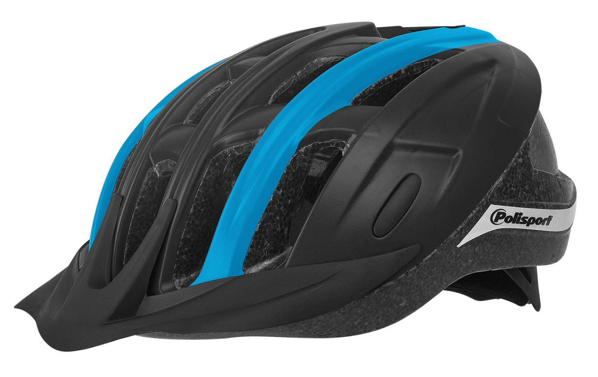 Polisport Ride in Bicycle Helmet L 58-62 cm Nero Blauww