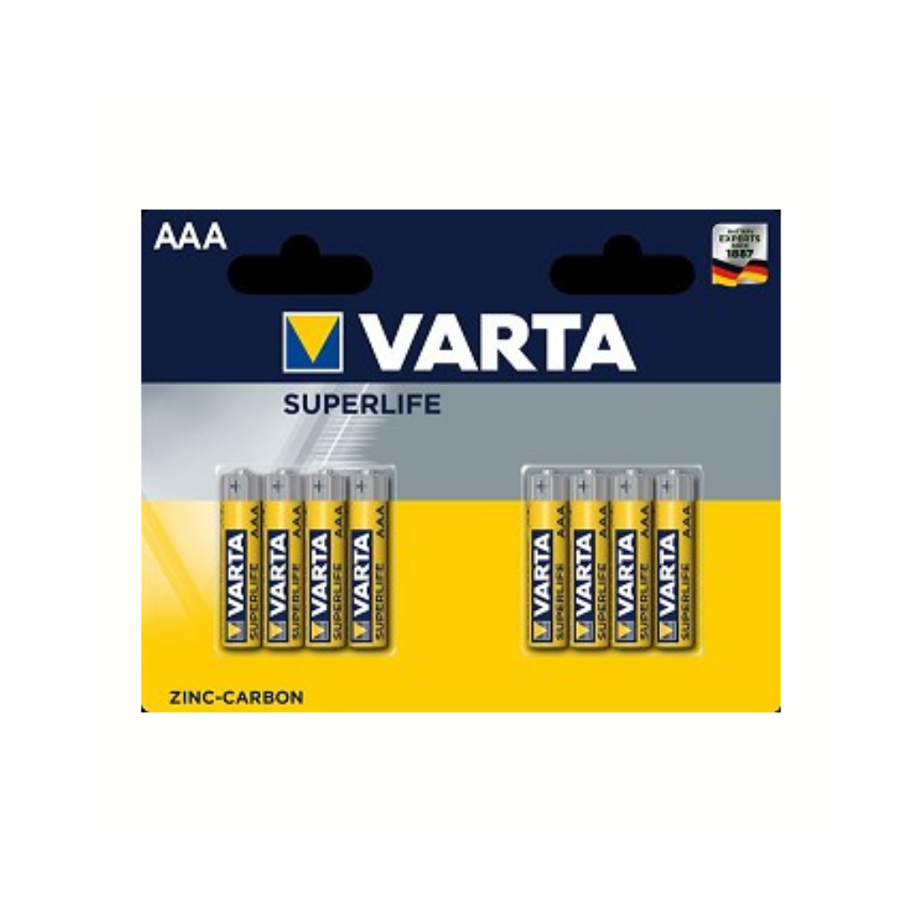 Varta-batterier AAA SuperLife R03 1.5V Zink-kol 8 stycken