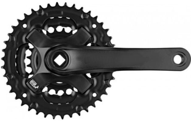 Samox Crankset 170 mm Triple 48 38 2 Mat Black 4 mm