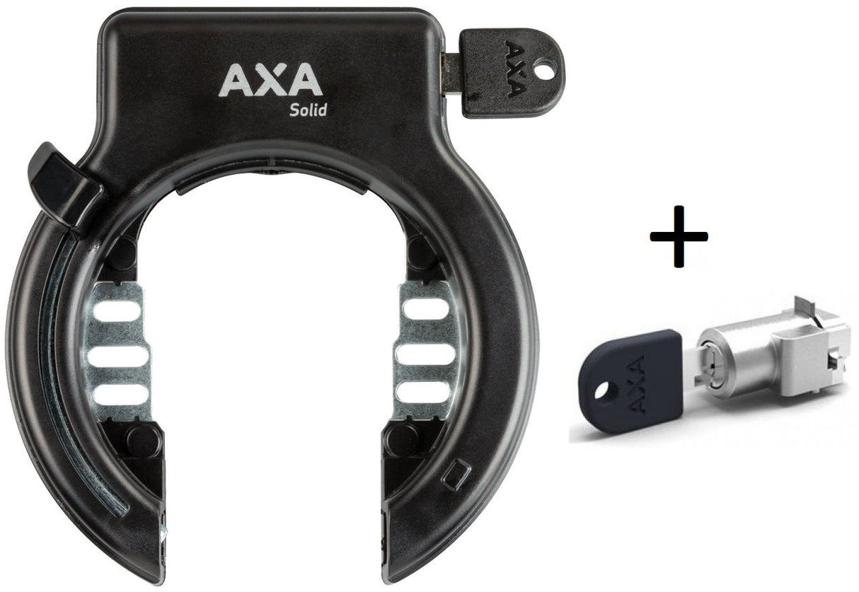 AXA Ringslot Solid Plus + Pasos de ranura de batería 8035