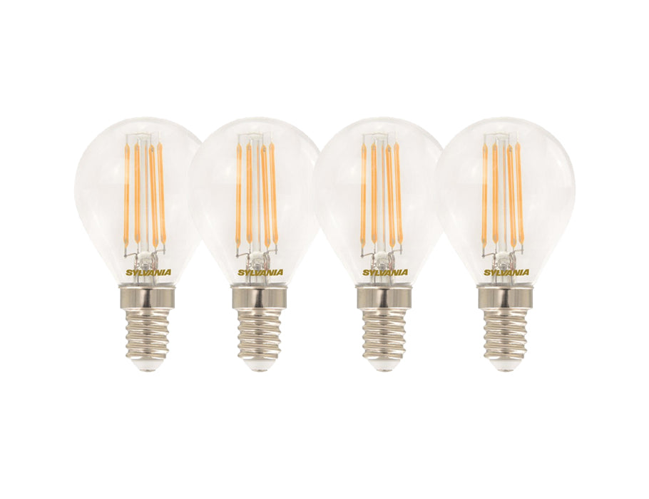 Lámpara LED de Sylvania E14 470 LM Bullet Clear 4 piezas