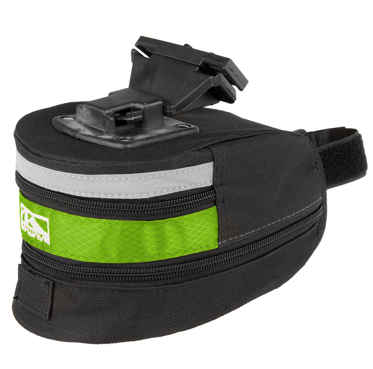 M-Wave saddle bag Tilburg Large with click confirmation Black Green