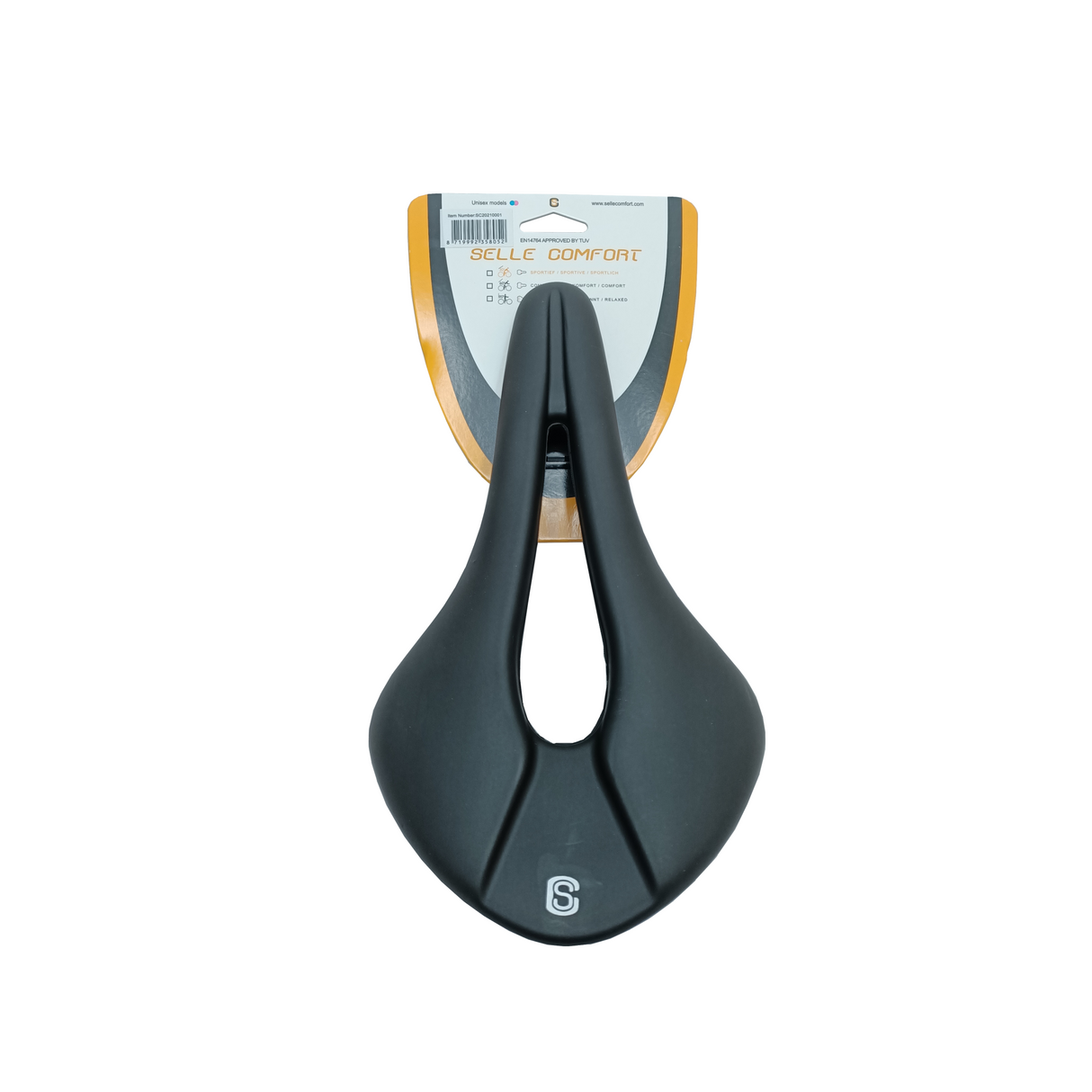 Sella comfort sella da corsa comfort. lunghezza 26,5 cm larghezza 14,5 cm senza cinturino