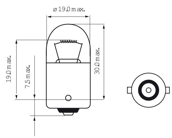 Bosma Lamp 6V-10W BA15S