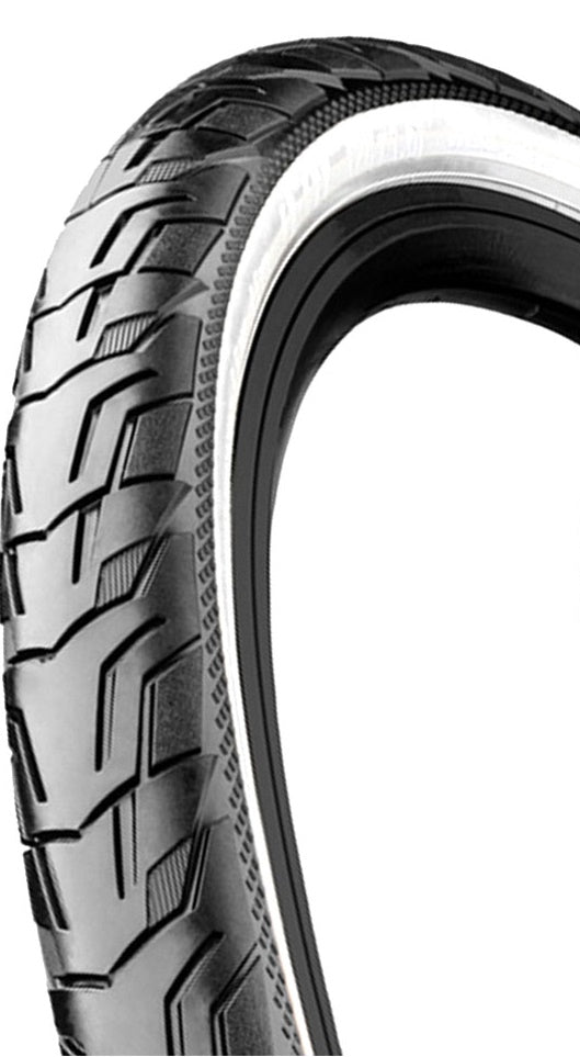 Continental Tire Ride City 28x1.75 (47-622) Schwarzer weißer Reflex