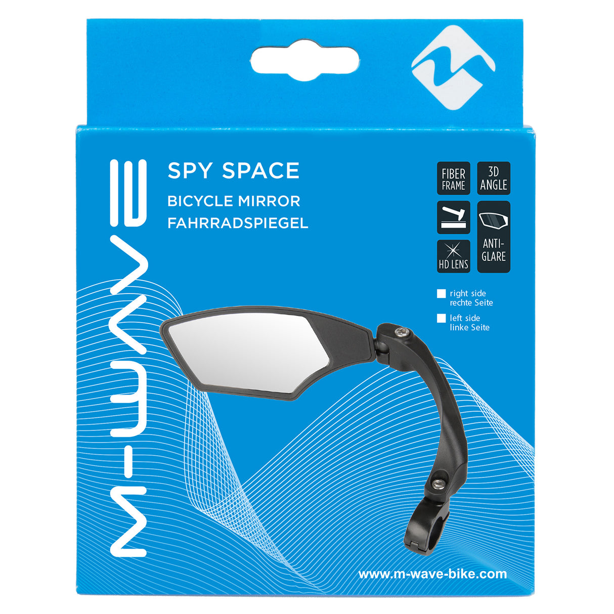 Specchio m-wave sinistro nero