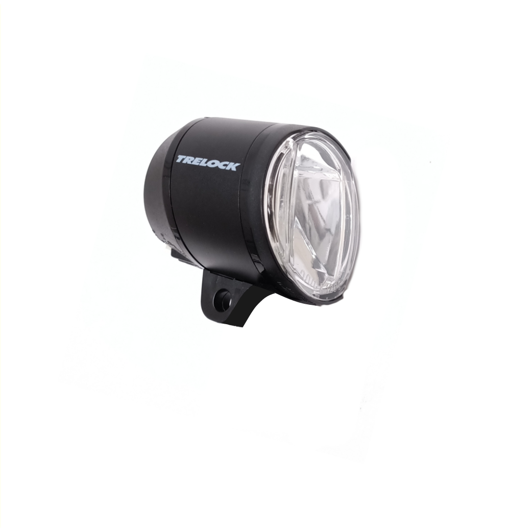 Trelock LED-forlygter LS 910 Prio 50 Lux, velegnet til E-Bike 6V DC, Black, Workshop Packaging