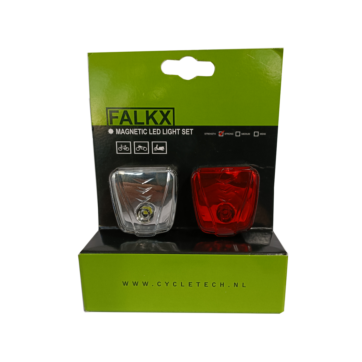 Falkx Magnet Verlitghing. Vorne und hinten einstellen. 0,5 W LED (Hanging Pack)