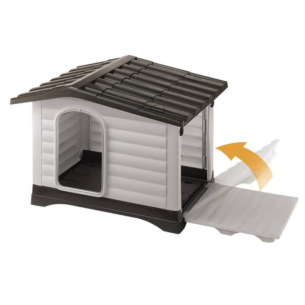 Ferplast Hondhok Villa 70 73x59x53 cm Grau 87253099