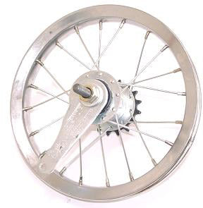 Shimano Achterwiel 12 1 2 x 2 1 4 chroom met imitatie naaf