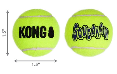 Kong Squeakair Tennis Kugel Giel mat Piep