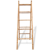 VIDAXL -Doppel -Handtuchleiter mit 5 Stufen 50x160 cm Bambus