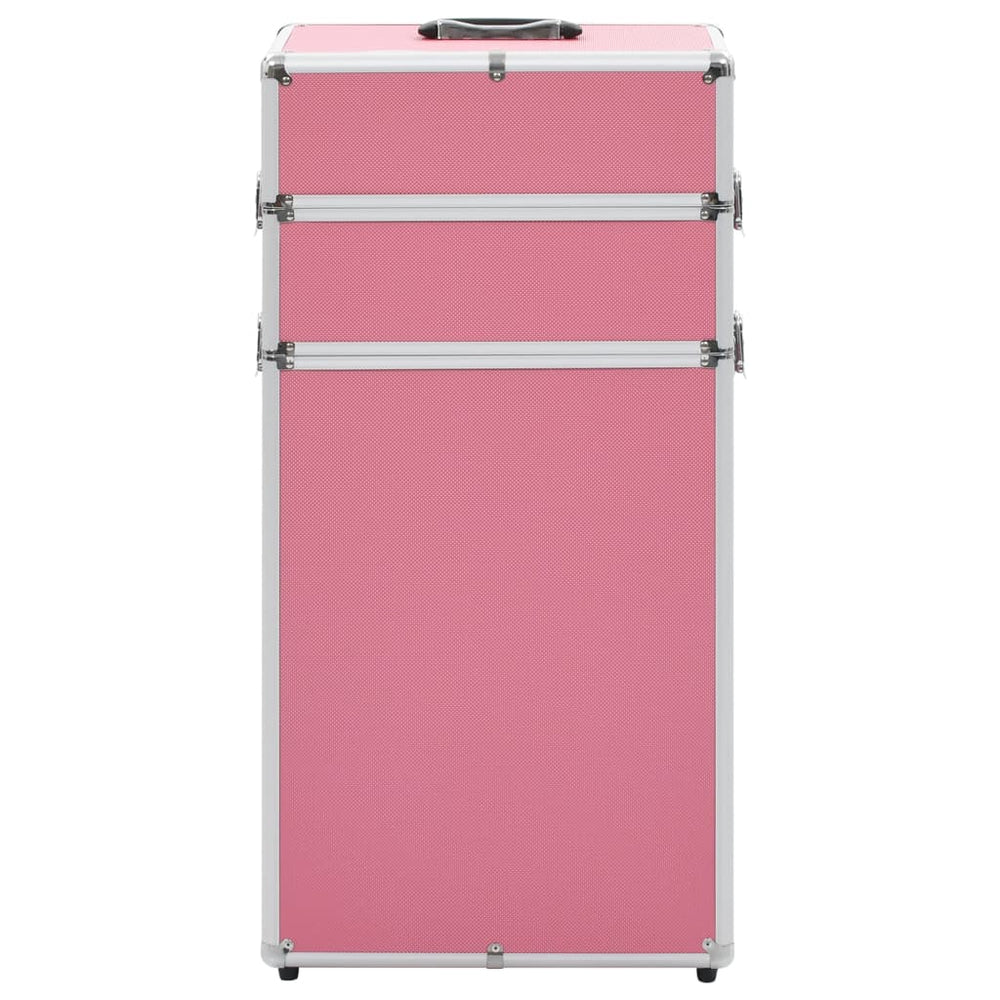 Vidaxl Makeup Trolley Aluminium Pink