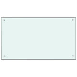 VIDAXL -Scheinwirge Küche 90x50 cm gehärtetes Glas weiß