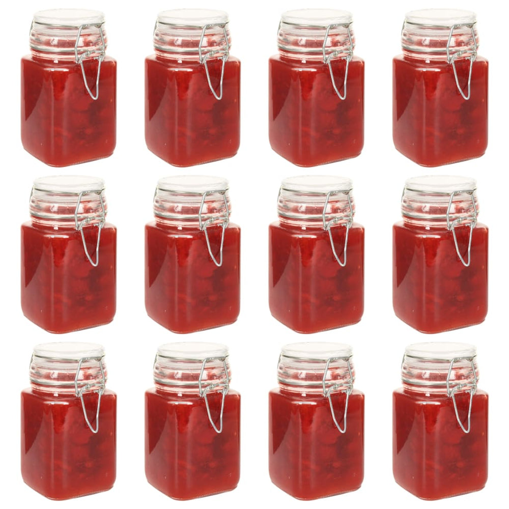 Vidaxl -Marmeladengläser mit Schließung von 12 ST 260 ml Glas