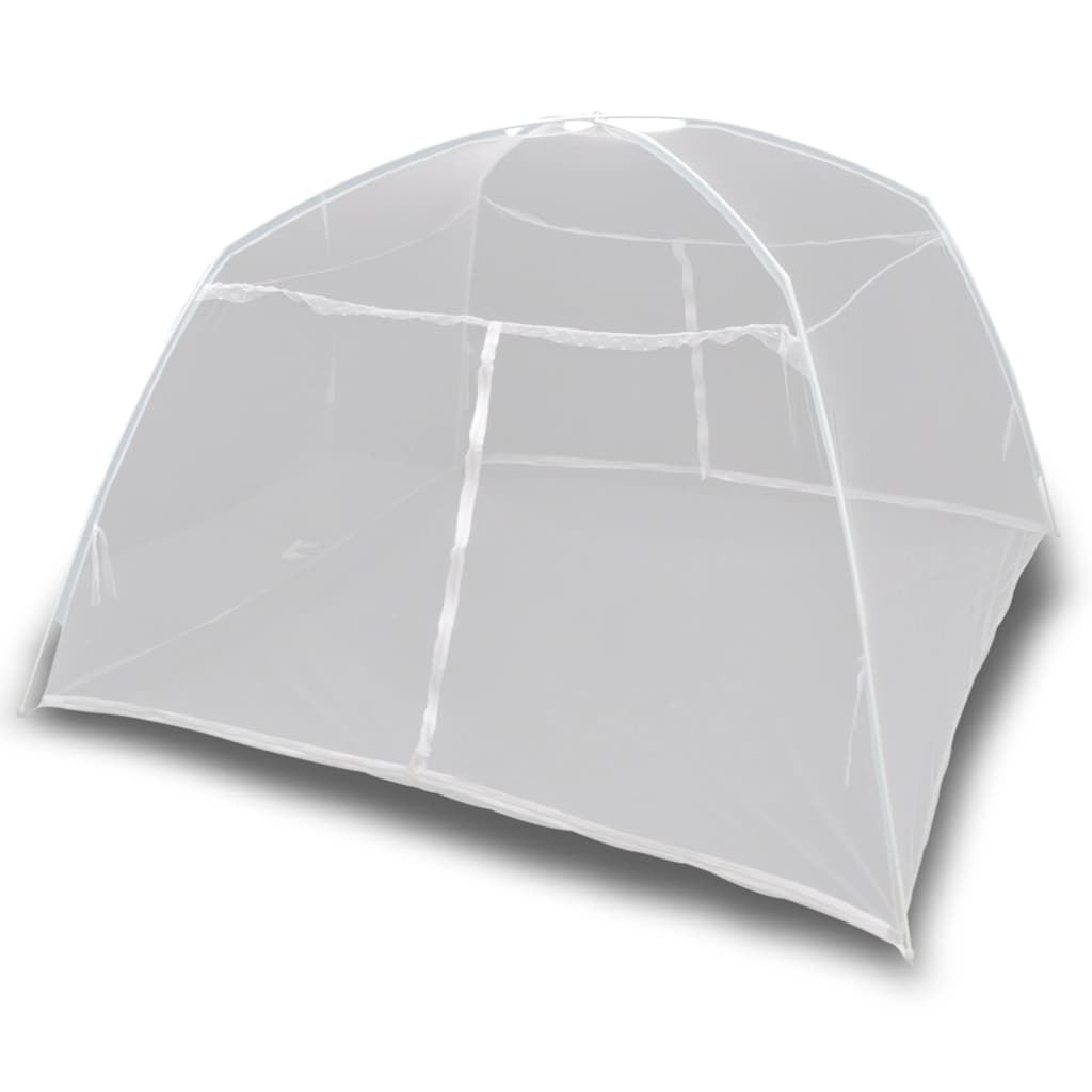 VIDAXL -Zelt 200x150x145 cm Glasfaser weiß