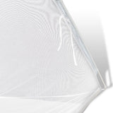 VIDAXL -Zelt 200x150x145 cm Glasfaser weiß