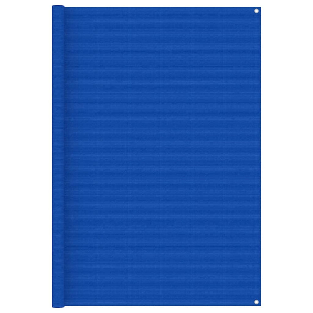 Vidaxl Zelt Teppich 200x400 cm HDPE Blau