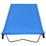 Vidaxl Campbett 180x60x19 cm Oxford Stoff und Stahlblau