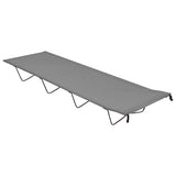 Vidaxl Campbett 180x60x19 cm Oxford Stoff und Stahlgrau
