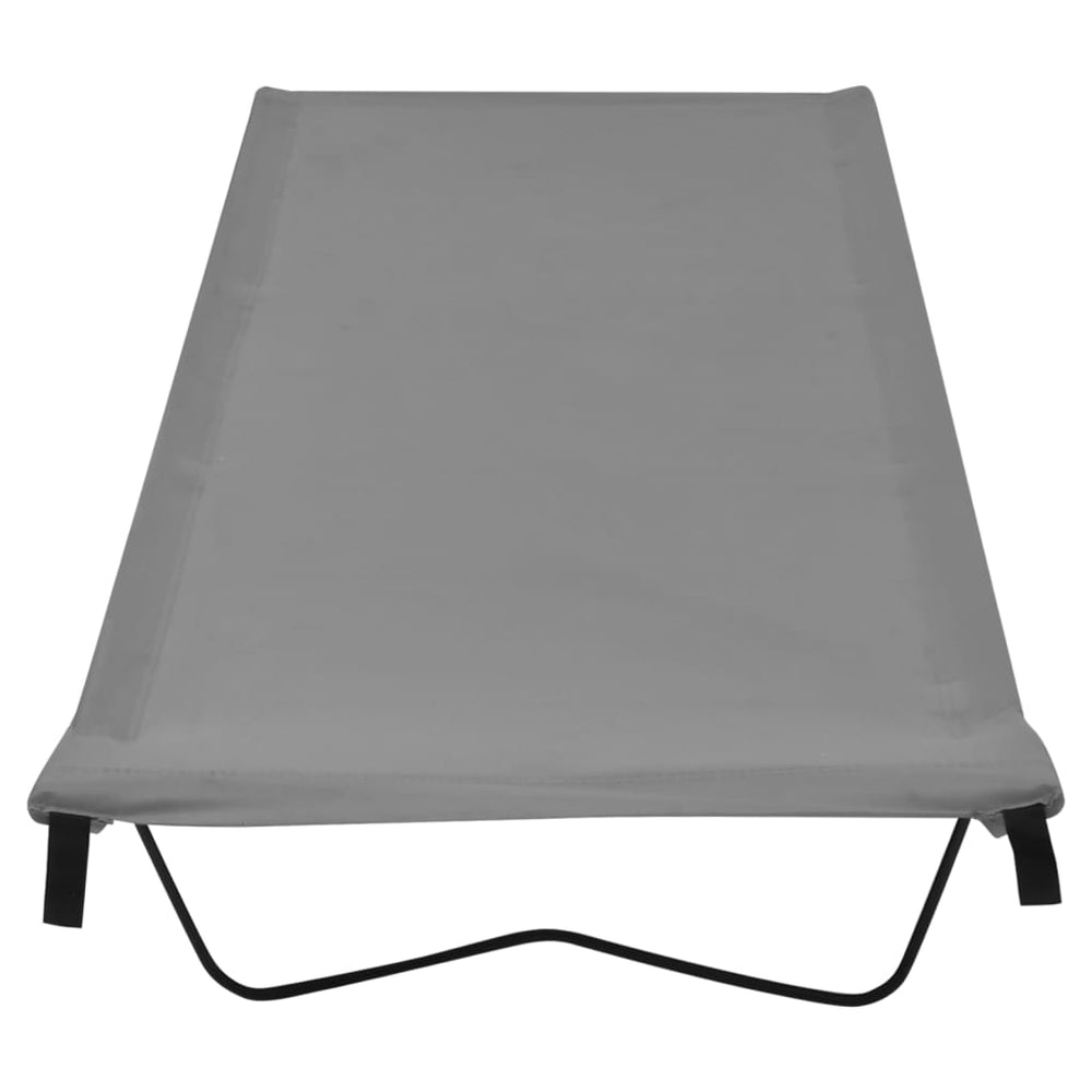 Vidaxl Campbett 180x60x19 cm Oxford Stoff und Stahlgrau