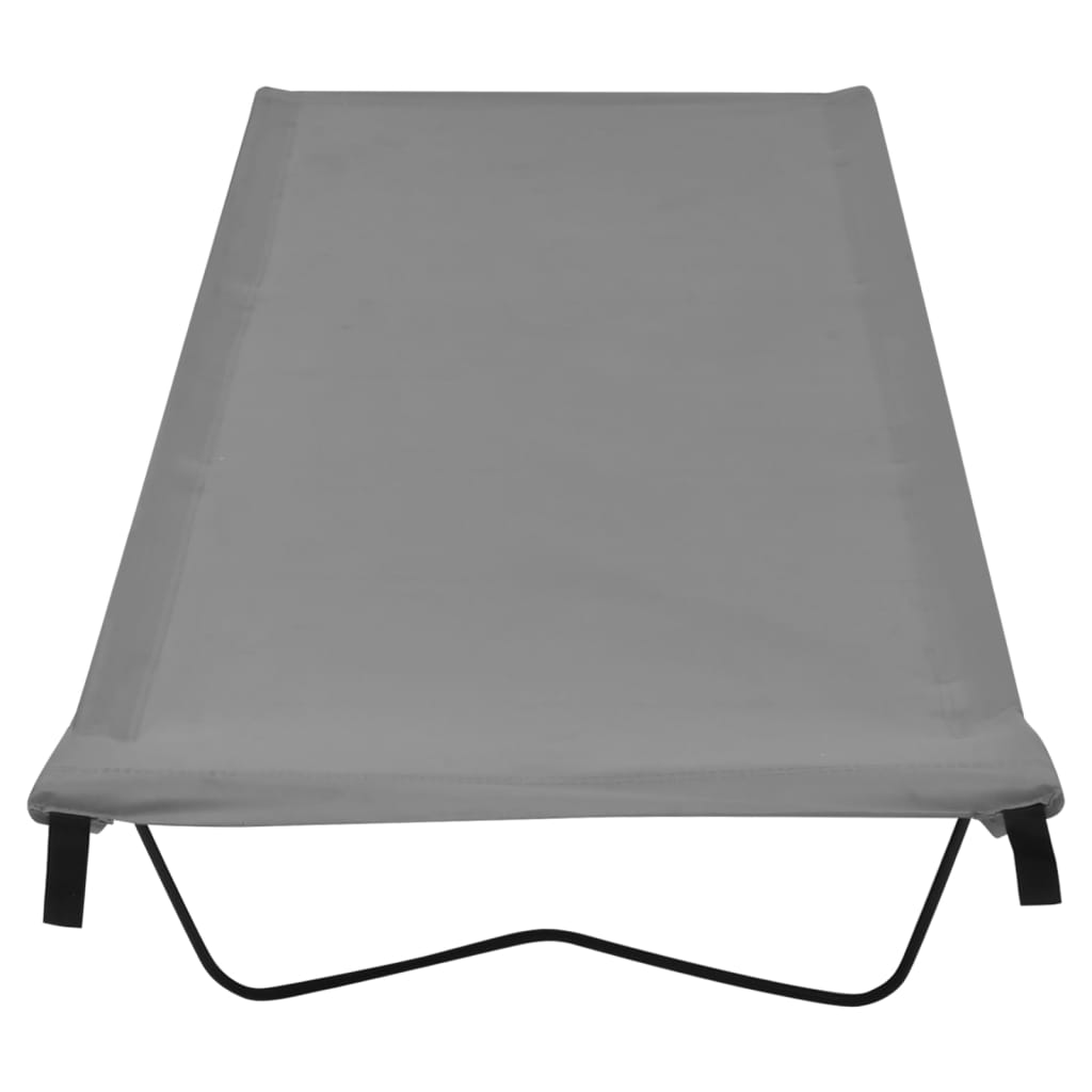 Vidaxl Campbett 180x60x19 cm Oxford Stoff und Stahlgrau