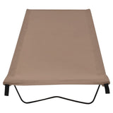 Vidaxl Campbetten 2 ST 180x60x19 cm Oxford Stoff und Stahltaupe