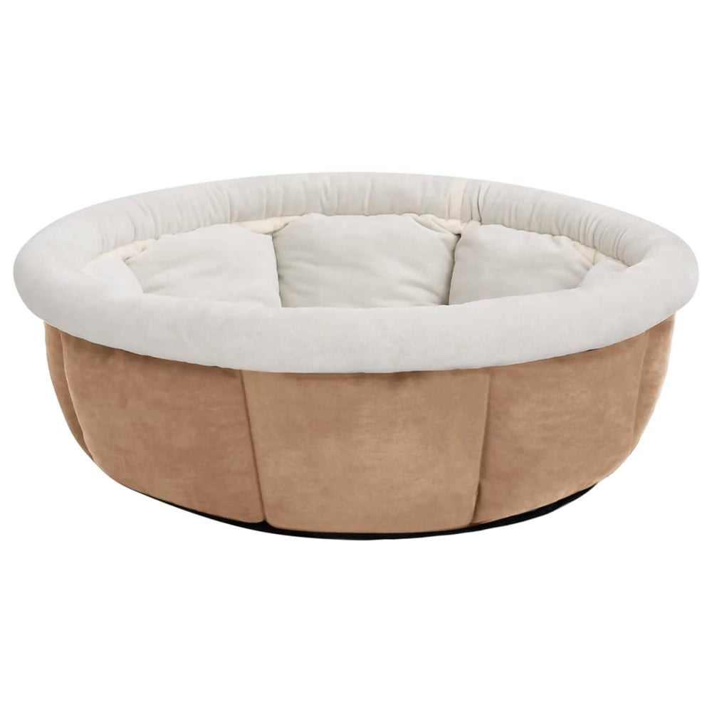 Vidaxl Hundekorb 59x59x24 cm Beige